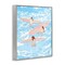 Stupell Industries Surfing Girls Trio Framed Giclee, design by Ziwei Li